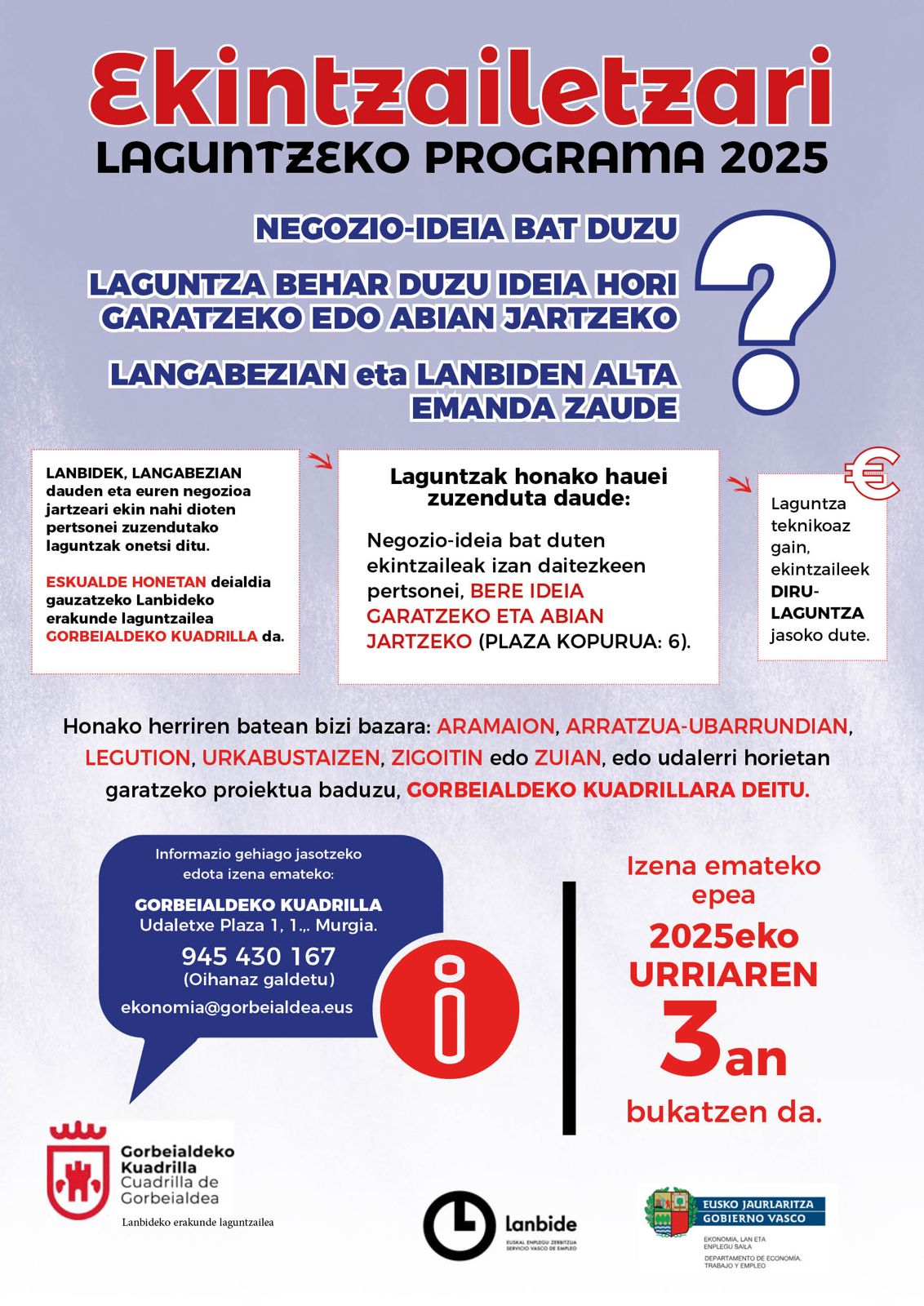 Programa de apoyo al emprendimiento 2025.