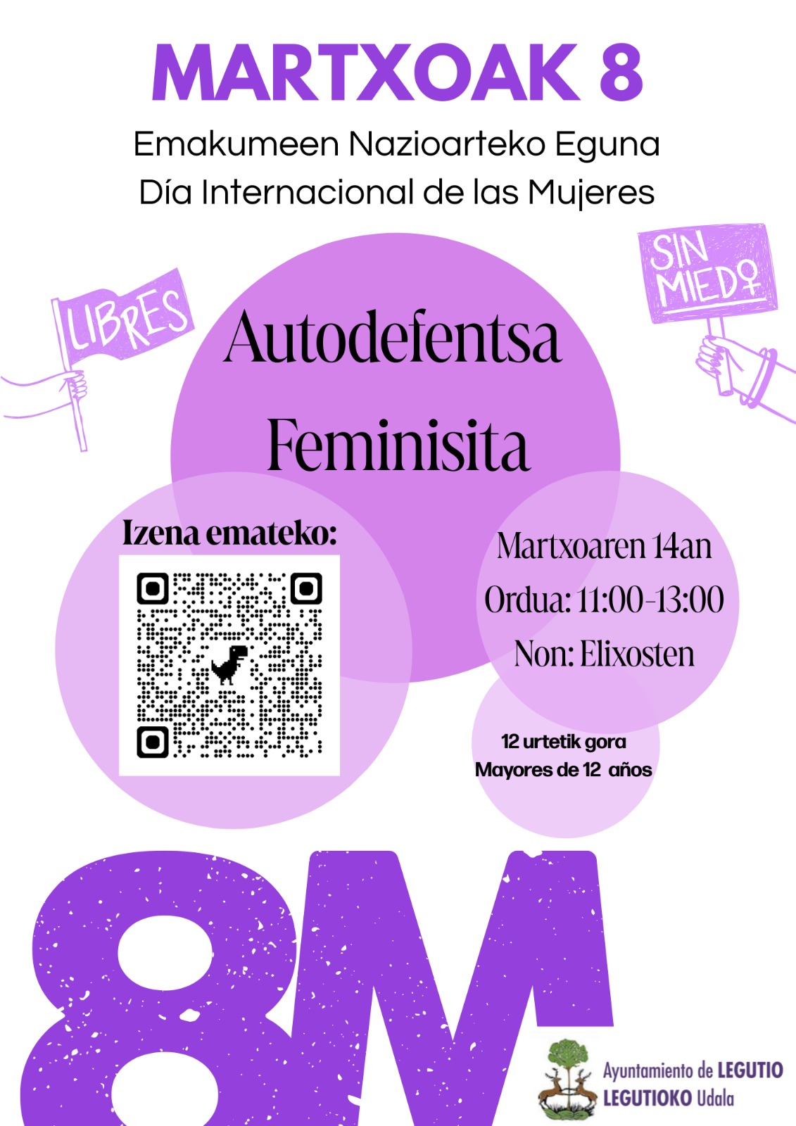 Taller autodefensa feminista. 14/03/2026.