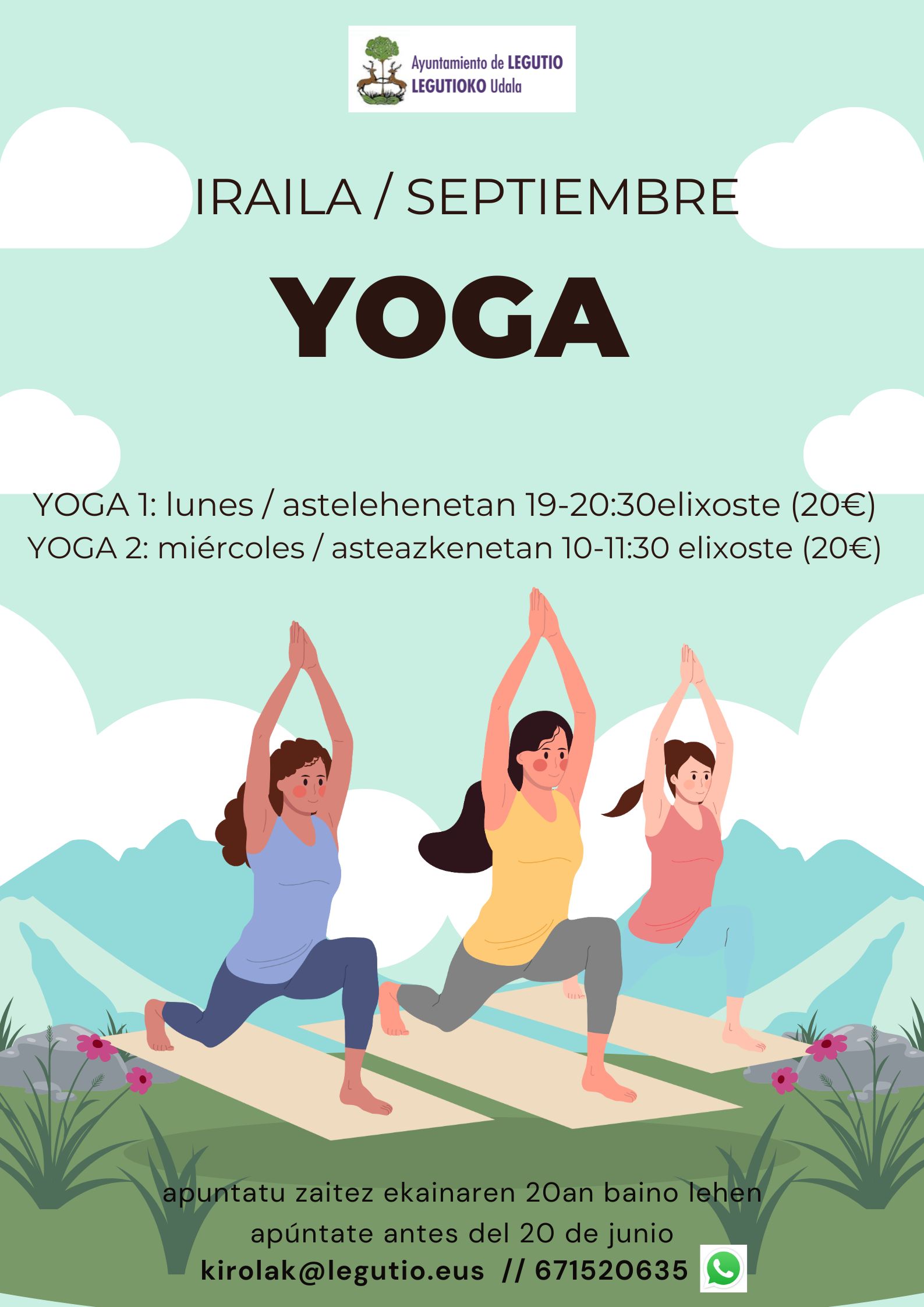 IRAILEAN YOGA EN SEPTIEMBRE