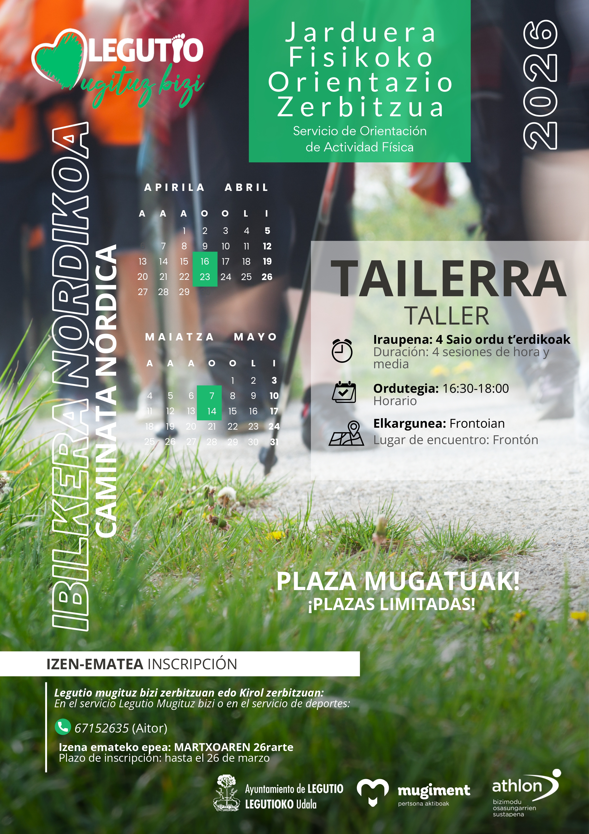 IBILKERA NORDIKOA / NORDIC WALKING / CAMINATA NÓRDICA