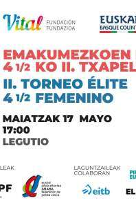 Emakumezkoen elite 4 1/2ko eskupilota txapelketa.