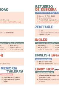 ACTIVIDADES CULTURALES 