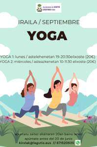 IRAILEAN YOGA EN SEPTIEMBRE